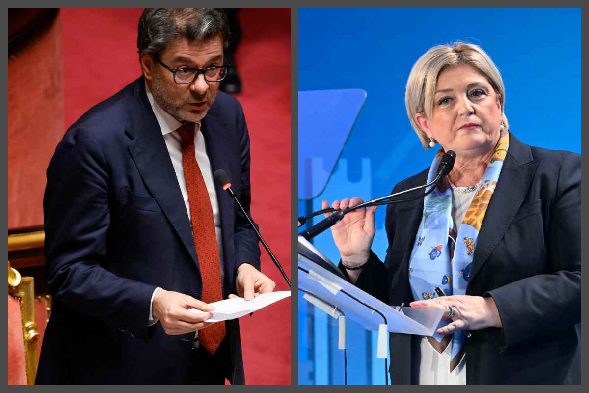 A sinistra: il Ministro delle Finanze Giancarlo Giorgetti. A destra: il Ministro del Lavoro Maria Elvira Calderone - Investire sul web.
